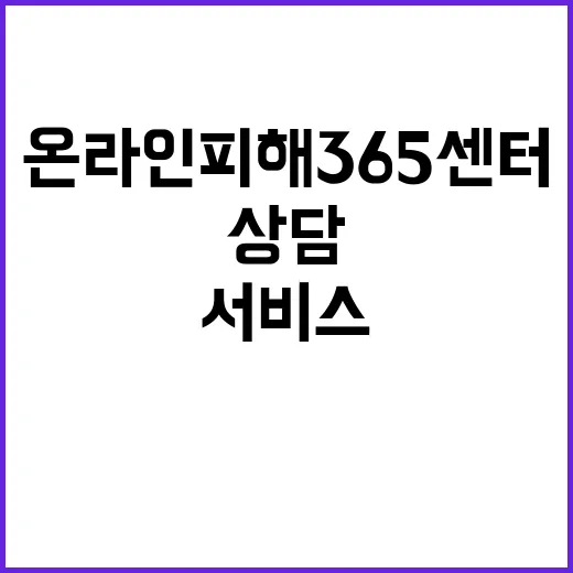 국민콜110 온라인피해365센터 상담 서비스 시작!