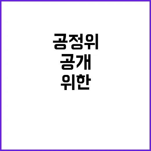 공정위 “패소 줄이기 위한 정확한 판단 공개!”