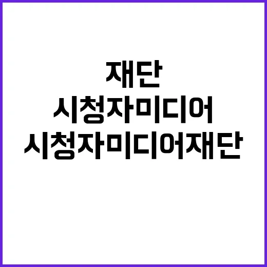 시청자미디어재단 비…