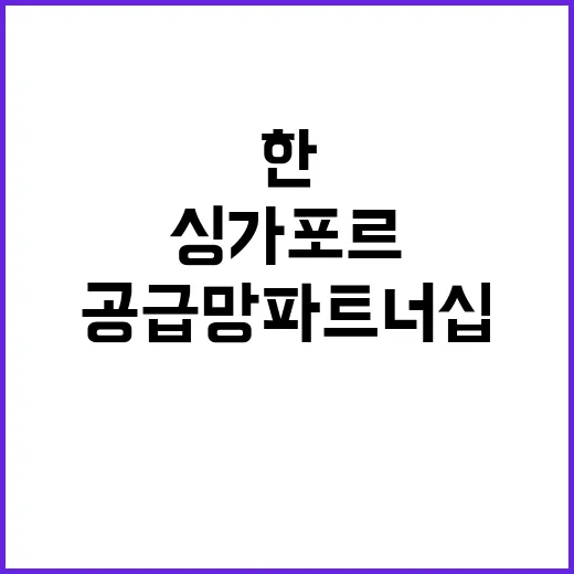 공급망 파트너십 한…