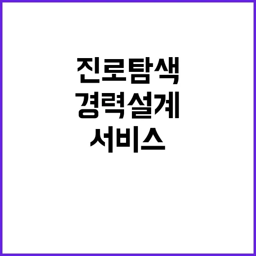 모바일 진로탐색 경력설계 서비스 시작!