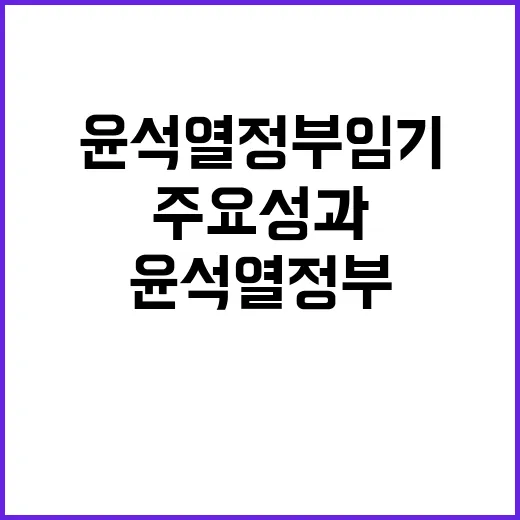 의료개혁 윤석열 정부 임기 변환점 주요 성과 공개!