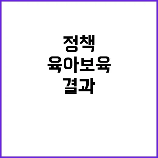 육아보육 정책 국민…