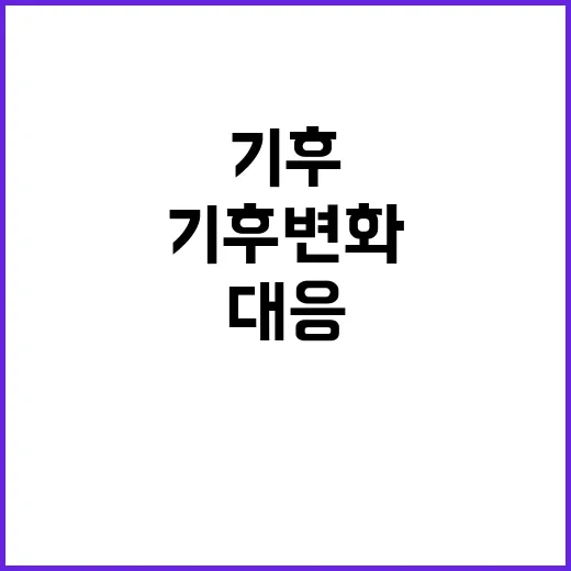 총허용어획량 기후변화 대응을 위한 새로운 규제 발표!