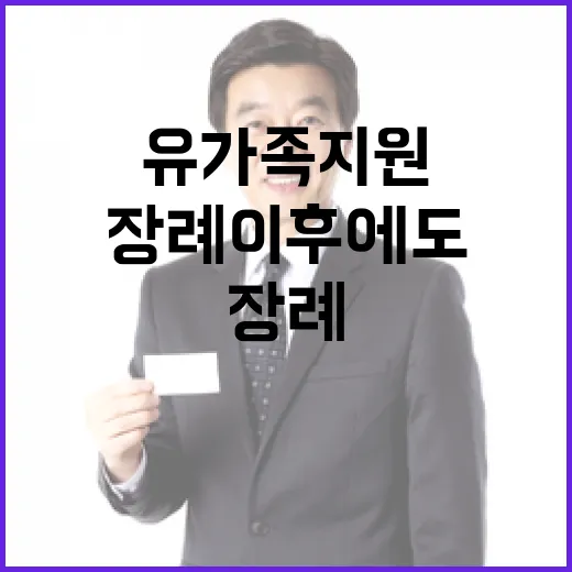 유가족 지원 장례 …