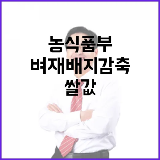 농식품부 벼 재배지…