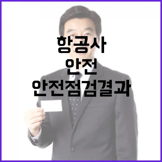 항공사 안전점검 결과 제주항공 사고 원인 밝혀져!