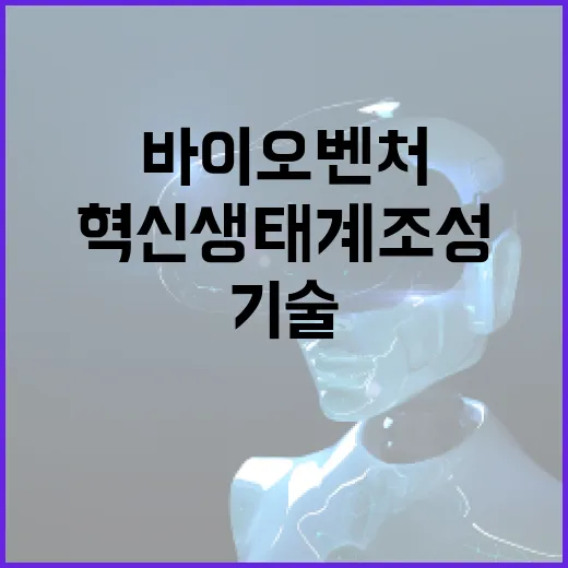 혁신생태계 조성 바이오벤처 원천기술과 신약개발