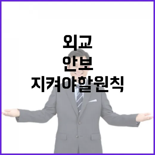 외교와 안보 흔들림…