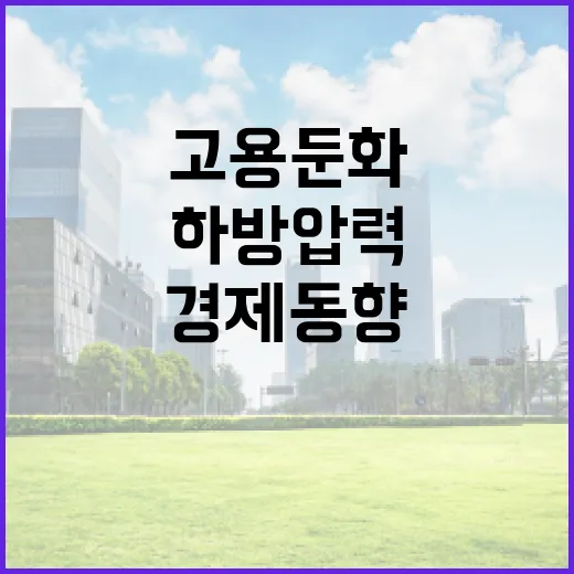 경제동향 발표 고용…