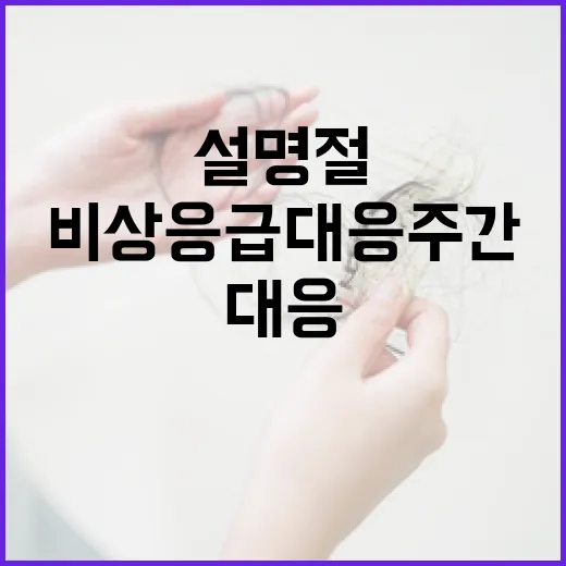 비상응급 대응 주간…