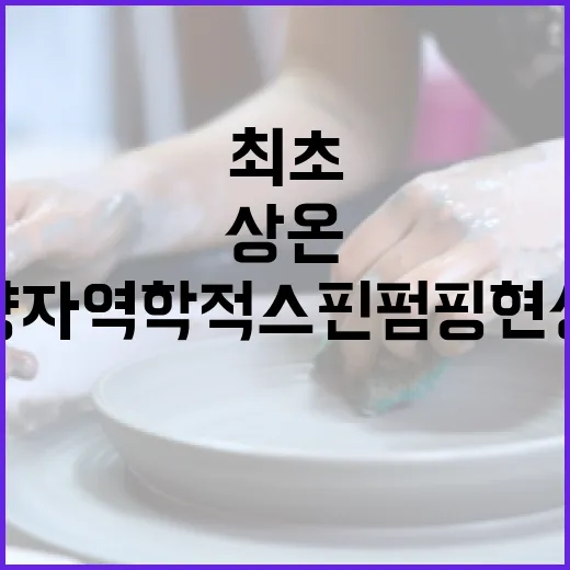 상온 양자역학적 스핀 펌핑 현상 국내 최초 발견!