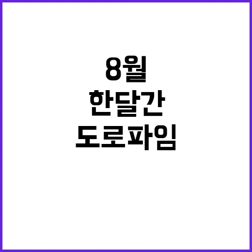 도로파임 집중관리,…