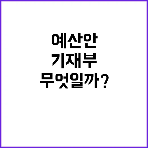 “예산안 결정 기재…