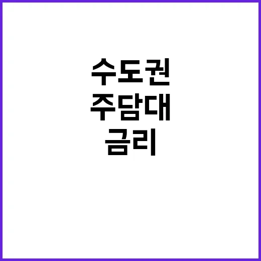 주담대 수도권 금리…