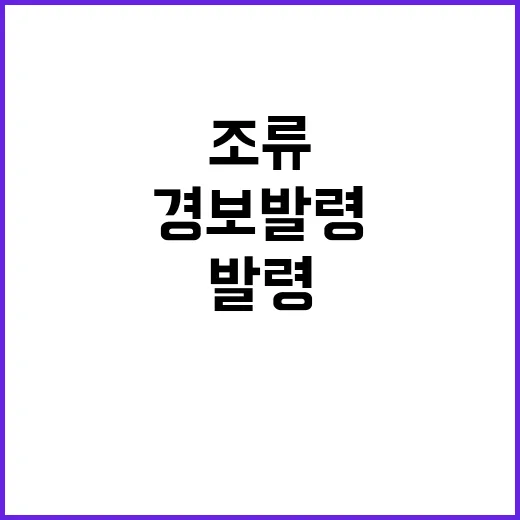 조류경보 발령 먹는…