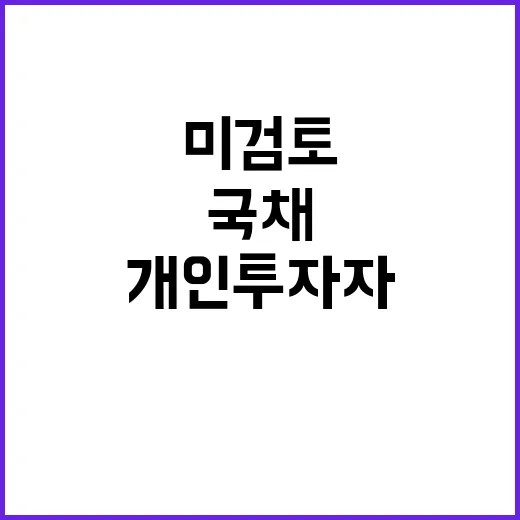 국채 발행 미검토 …