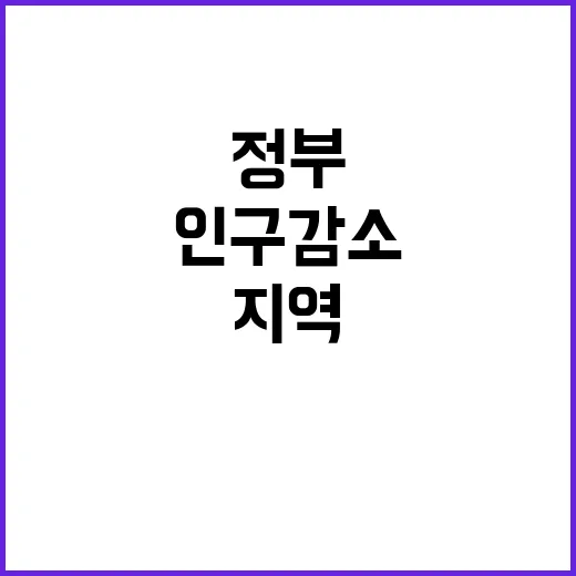 인구감소지역 정부의…