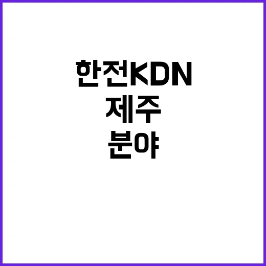 한전KDN 제주사업처 배전자동화 분야 비정규직 모집공고