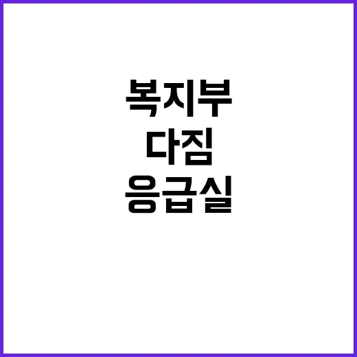 응급실 복지부 최선…