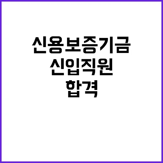 신용보증기금 정규직…