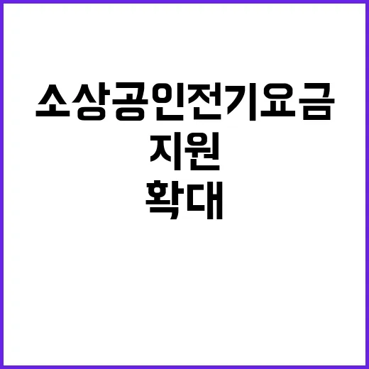 소상공인 전기요금 …