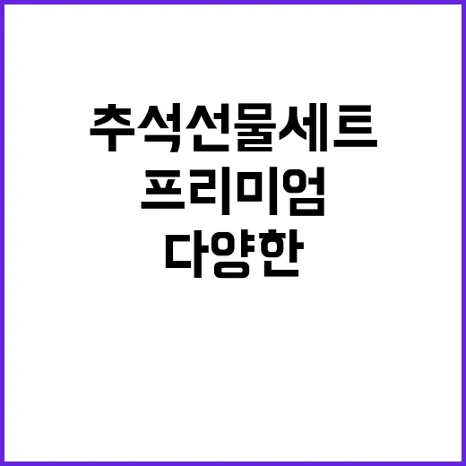 추석 선물세트 실속…