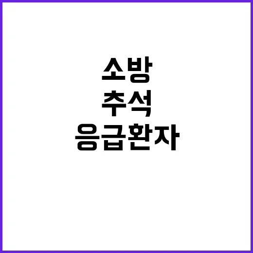 소방헬기 추석 응급…