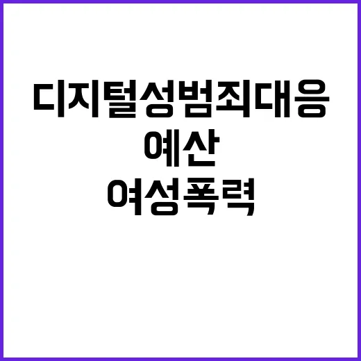 여성폭력방지 예산 …