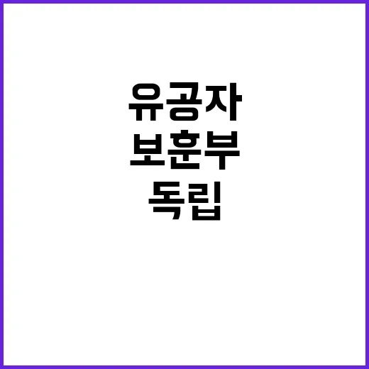 “독립유공자 관리 …