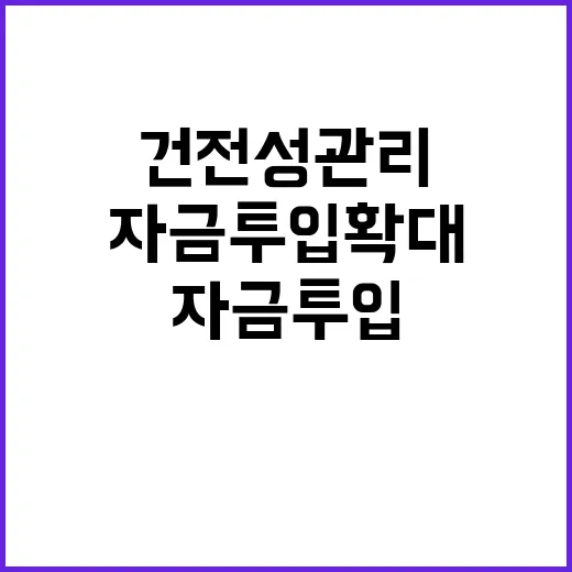 거시건전성 관리 자금투입 확대의 새로운 비밀 공개!