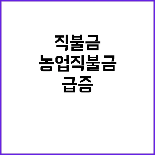 농업직불금 내년 3…