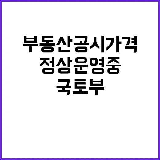 부동산공시가격 정상 운영 중이라던 국토부의 진실!