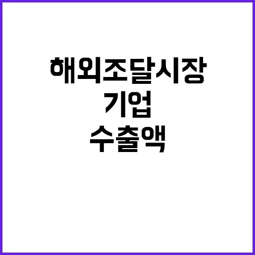 ‘해외조달시장’ 수…