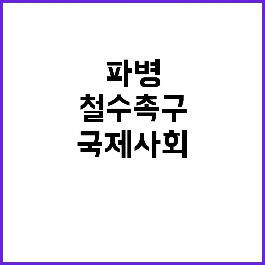 정부 북 파병 철수 촉구…국제사회 단호 대처!