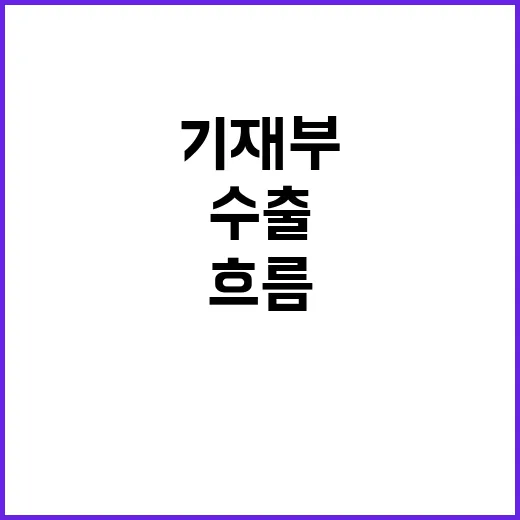 수출 흐름 기재부의…