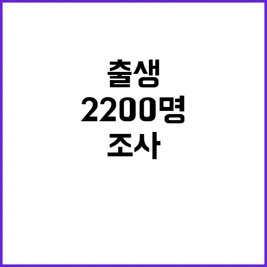 출생 미신고 아동 조사 2200명 초점 맞춰!