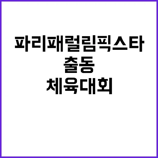 체육대회 파리 패럴…