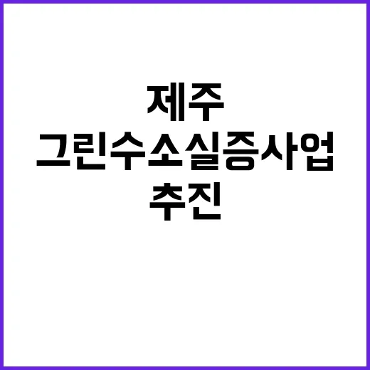 그린수소 실증사업 …