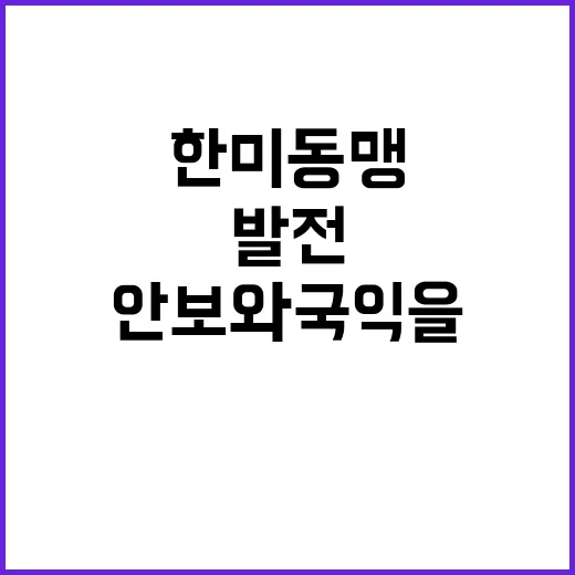 한미동맹 안보와 국…