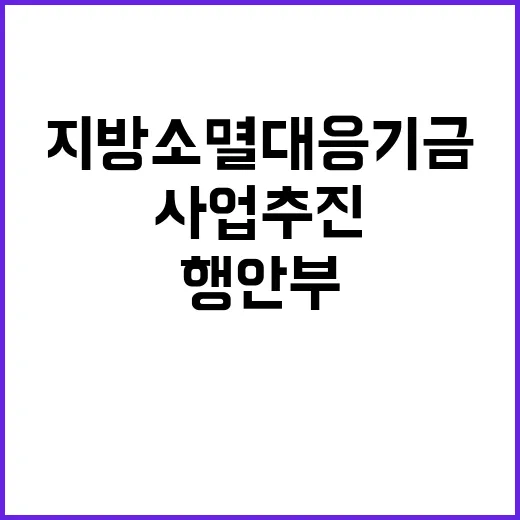 지방소멸대응기금 사…