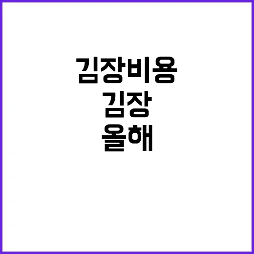 김장비용 안정성 올…