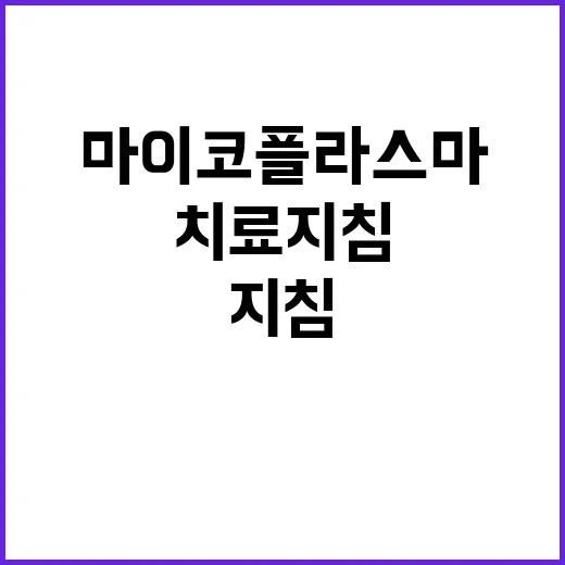 마이코플라스마 치료…