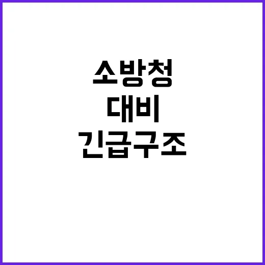 대설 경보! 소방청 긴급구조 대비 태세 강화 발표