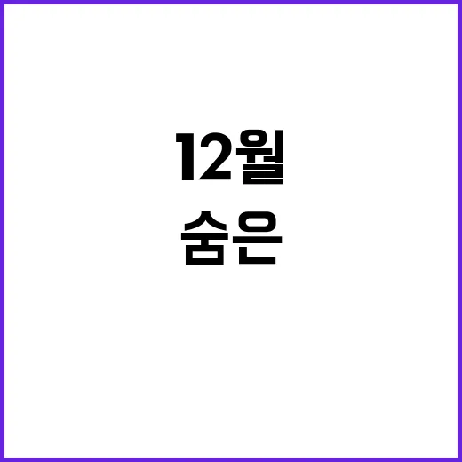 돈 숨은 재산 찾기! 12월에 놓치지 마세요!