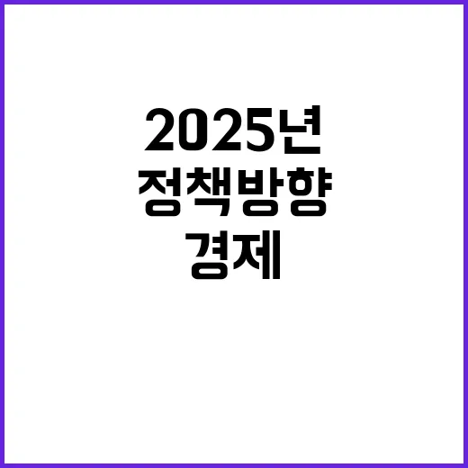 경제정책방향 기재부의 2025년 준비 상태는?