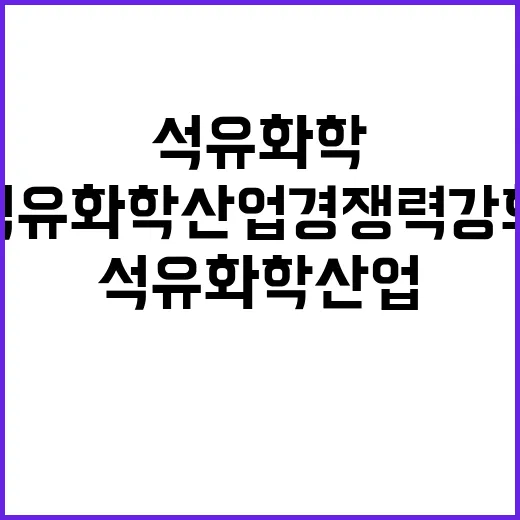 석유화학산업 경쟁력 강화방안 세부내용 미정! 놀라운 사실!