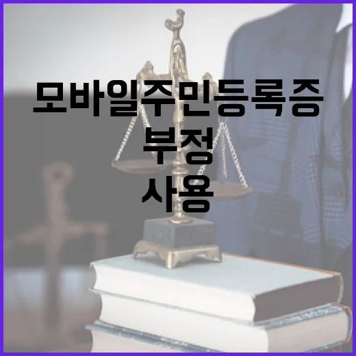 모바일 주민등록증 부정 사용 시 처벌 받을까?