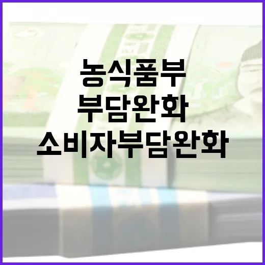 농식품부 소비자 부담 완화 위한 공급량 확대 발표!