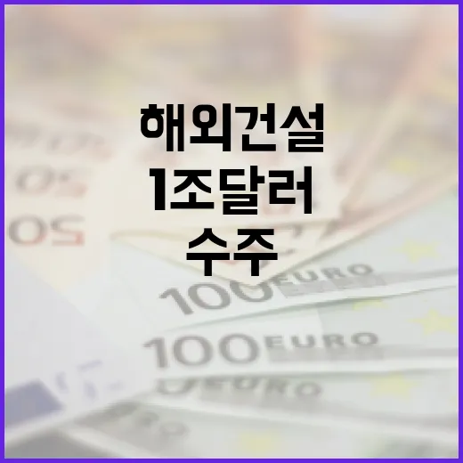 1조 달러 해외건설 수주 경제 강국의 자부심!